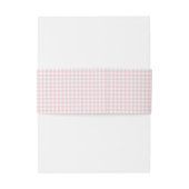 Whimsical Gekke Goose Pink Gingham Baby shower Uitnodigingen Wikkel (Achterkant Voorbeeld)