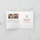 Whimsical GELOVEN, 3 foto, vakantie brief optie Feestdagen Kaart (Binnen)