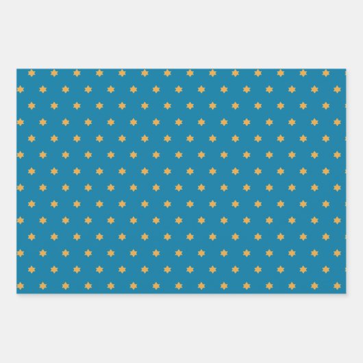 Whimsical Gelukkige Hannukah Coördinerend Inpakpapier Vel (Voorkant 2)