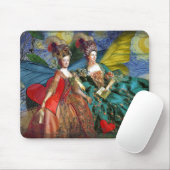 Whimsical Gemini Astrology Artwork Painting Muismat (Met muis)