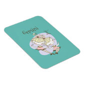 Whimsical Gemini Twin Girls Magneet (Rechterzijde)