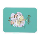 Whimsical Gemini Twin Girls Magneet (Horizontaal)