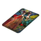 Whimsical Gemini Women Butterflies Fun Collage Magneet (Linkerzijde)