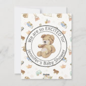 Whimsical Gender Neutraal Boho Decor Baby shower Kaart (Achterkant)