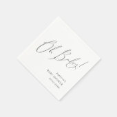 Whimsical Gender Neutral Oh Baby shower servetten (Hoek)