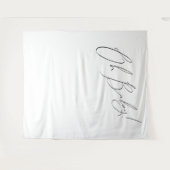 Whimsical Genderneutraal Oh Baby Achtergrond Wandkleed (Voorkant (horizontaal))