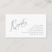 Whimsical Genderneutraal QR-code Baby Register Informatiekaartje (Voorkant)