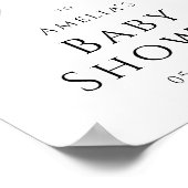 Whimsical Genderneutraal Welkomstbord Baby shower Poster (Hoek)