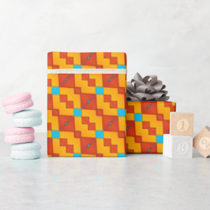 Whimsical geometrisch inpakpapier