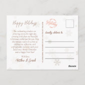 Whimsical geornamenteerd rendier Waterverf kerst Briefkaart (Achterkant)