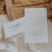 Whimsical Geslacht Neutraal Gevouwen Baby Douche Bedankkaart