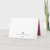 Whimsical gesneden papier kerstkaart kaart (Achterkant)