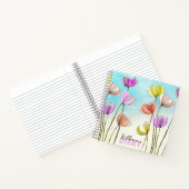 Whimsical Gestileerde Waterverf en Inktulpen Dagbo Notitieboek (Binnen)