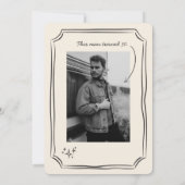 Whimsical getekend Funky Cheers Beers 30 jarig bes Kaart (Achterkant)