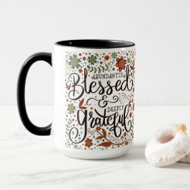 Whimsical Gezegend Dankbare Inspiratie Mok