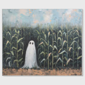 Whimsical Ghost Corn Field Decoupage Cadeaupapier (Vlak)