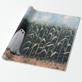 Whimsical Ghost Corn Field Decoupage Cadeaupapier (Uitgerold)