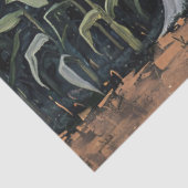 Whimsical Ghost Corn Field Decoupage Tissuepapier (Detail)