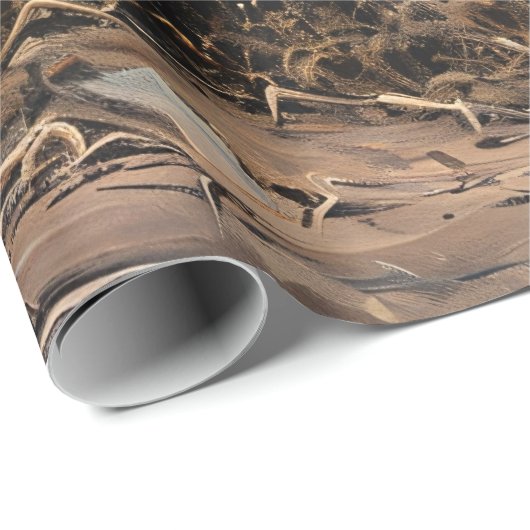 Whimsical Ghost Corn Field Pompoenen Decoupage Cadeaupapier (Rol Hoek)