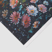 Whimsical Ghost Garden Wandelpad Decoupage Tissuepapier (Detail)