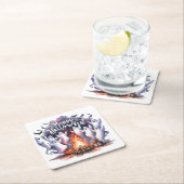 Whimsical Ghost Halloween Paper Onderzetter (Insitu)