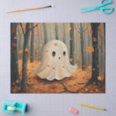 Whimsical Ghost Schattigee Herfst Decoupage Tissuepapier (Craft)