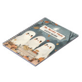 Whimsical Ghosts & Pumpkins beroemd gemaakt door H Notitieboek (Linkerzijde)