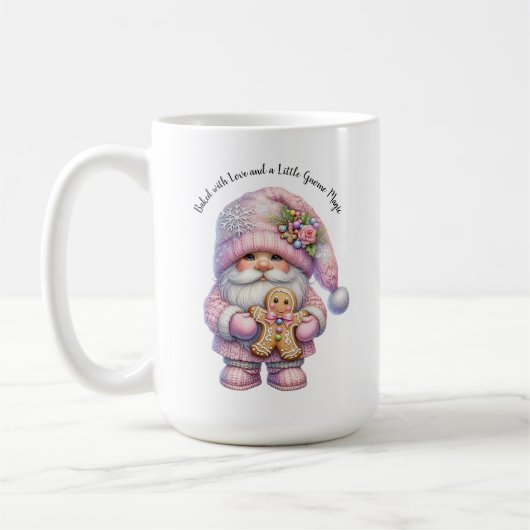 Whimsical Gingerbread Christmas Gnome Koffiemok (Links)