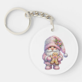 Whimsical Gingerbread Christmas Gnome Sleutelhanger