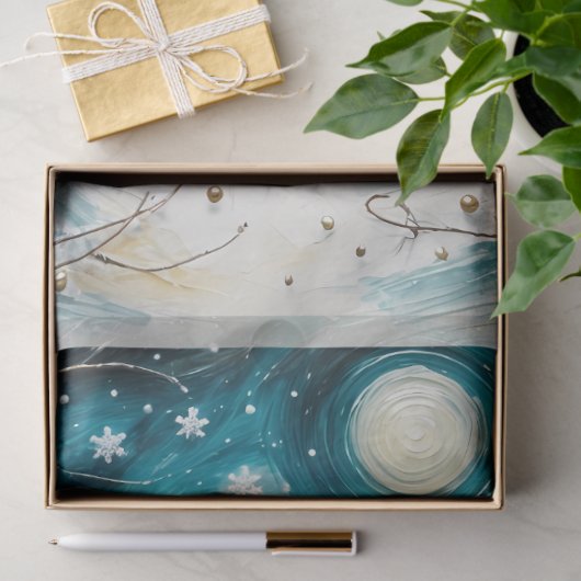 Whimsical Gingerbread Dreamscape Kerstmis Tissuepapier (Geschenk)