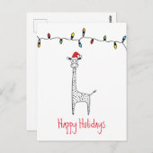 Whimsical-Giraffe Briefkaart (Voorkant / Achterkant)