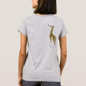 Whimsical Giraffe Butterfly T-shirts (Achterkant)