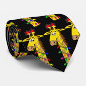 Whimsical-Giraffe met Lights Funny Stropdas (Opgerold)