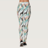 Whimsical Giraffe Polka Dot Pattern – Pastel Leggings (Achterkant)
