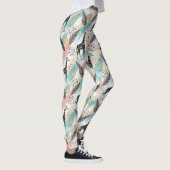 Whimsical Giraffe Polka Dot Pattern – Pastel Leggings (Rechts)