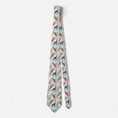 Whimsical Giraffe Polka Dot Pattern – Pastel Stropdas (Voorkant)