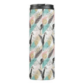 Whimsical Giraffe Polka Dot Pattern – Pastel Thermosbeker (Achterkant)