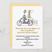 Whimsical Giraffe Wedding Bedankkaart (Voorkant / Achterkant)