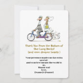 Whimsical Giraffe Wedding Bedankkaart (Voorkant)