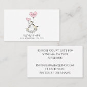 Whimsical Giraffes Custom Mom & Kind's Speelgroep Contactkaartje (Voorkant / Achterkant)