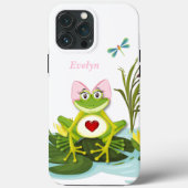 Whimsical Girl Frog | Gepersonaliseerd Case-Mate iPhone Case (Achterkant)