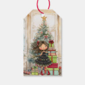 Whimsical Girl Humorous  Cadeaulabel (Voorkant)