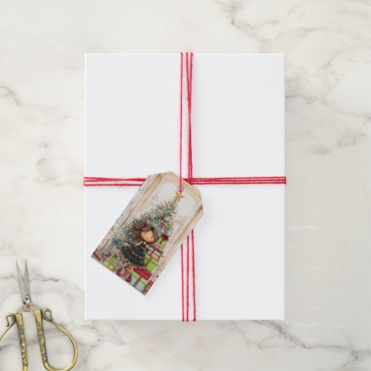 Whimsical Girl Humorous  Cadeaulabel (Met Touw)