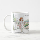 Whimsical Girl in Natuur - Mok voor een vredig mom (Links)