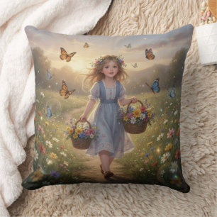 Whimsical Girl Kussen