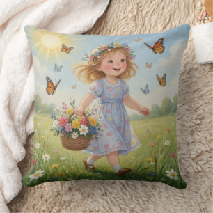 Whimsical Girl Kussen