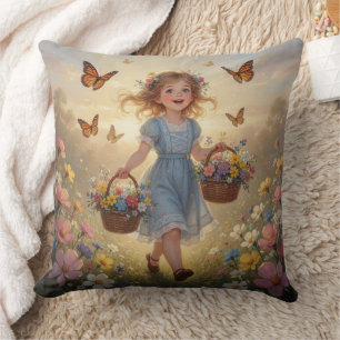 Whimsical Girl Kussen