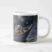 Whimsical Girl Moon Dream Fantasy Scene Grote Koffiekop (Rechts)