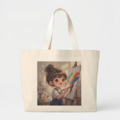 Whimsical Girl Tote Bag (Voorkant)