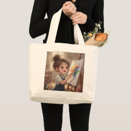 Whimsical Girl Tote Bag